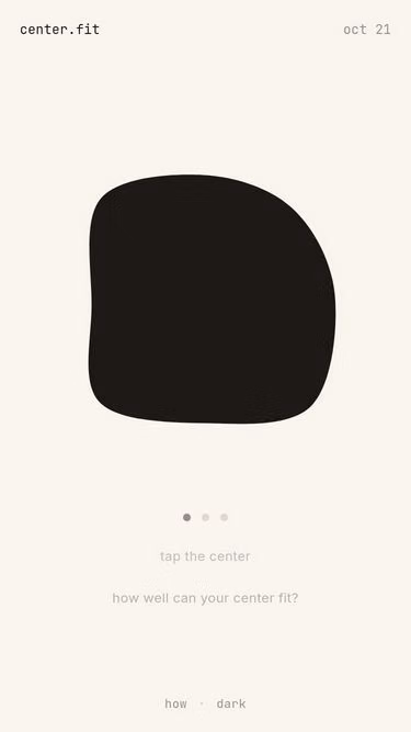 Screenshot of center.fit