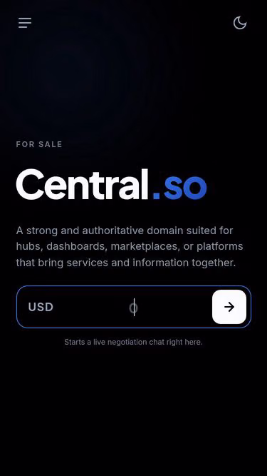 Screenshot of central.so