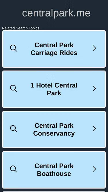 Screenshot of centralpark.me