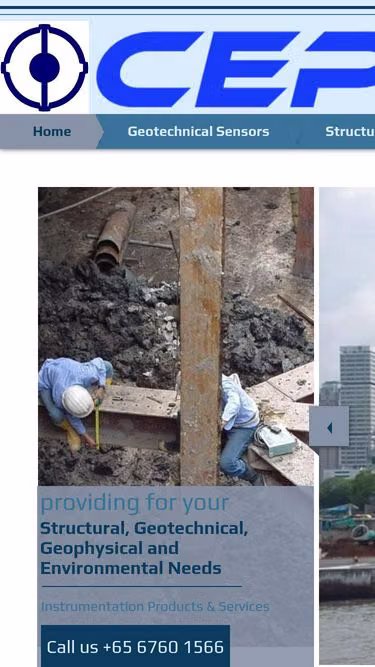 Screenshot of cep.com.sg