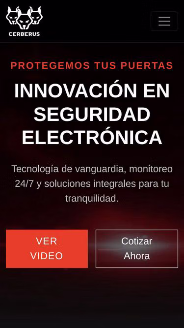 Screenshot of cerberus.com.mx