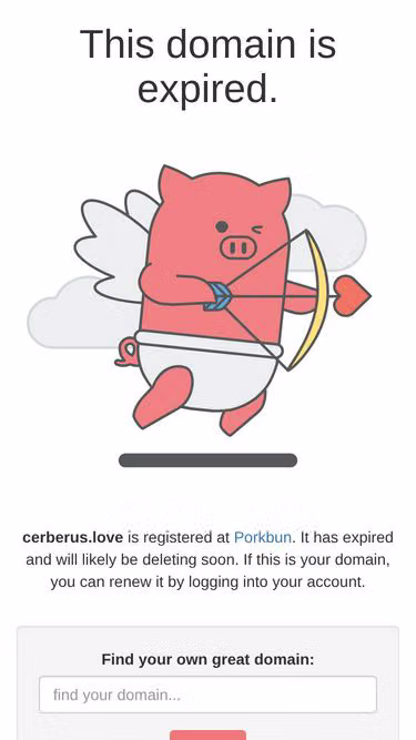 Screenshot of cerberus.love