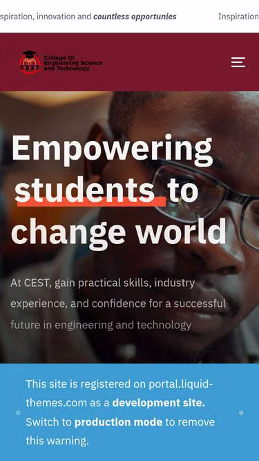 Screenshot of cest.org.za