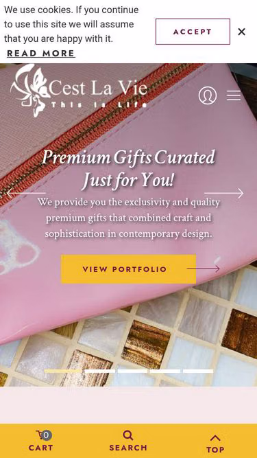 Screenshot of cestlavie.com.sg