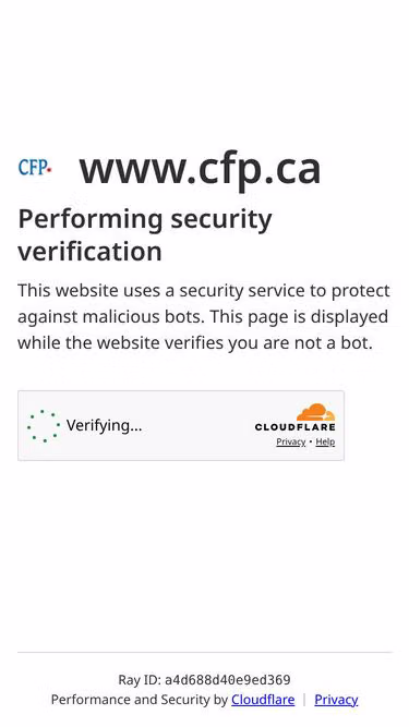 Screenshot of cfp.ca