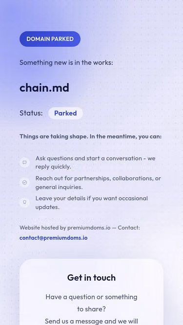 Screenshot of chain.md