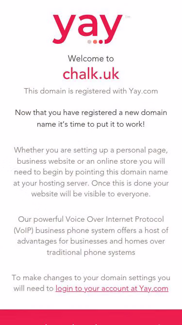 Screenshot of chalk.uk