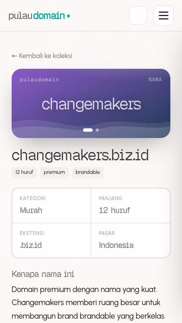 Screenshot of changemakers.biz.id