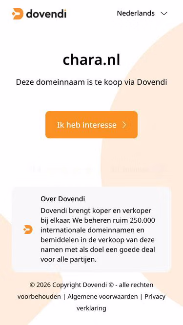 Screenshot of chara.nl
