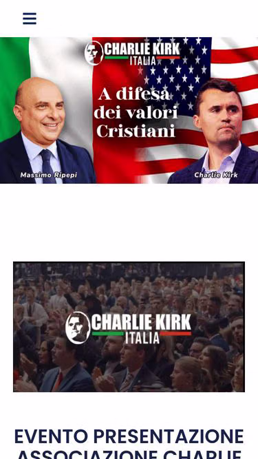 Screenshot of charliekirk.it