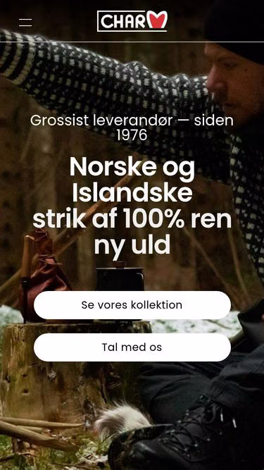 Screenshot of charm.dk