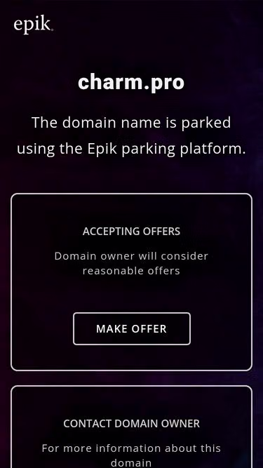 Screenshot of charm.pro