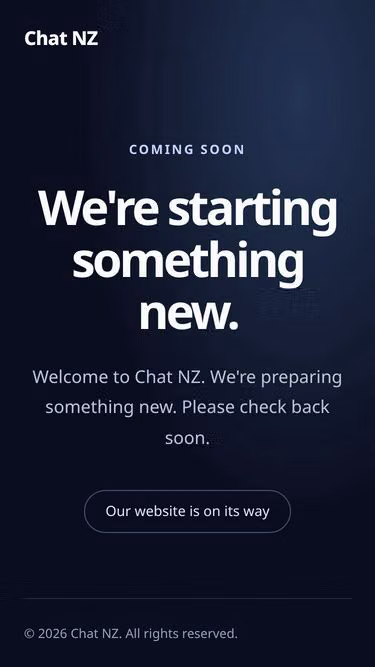 Screenshot of chat.co.nz