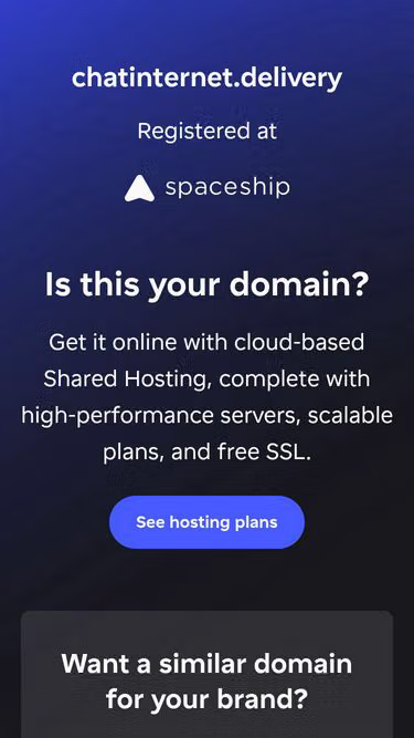 Screenshot of chatinternet.delivery