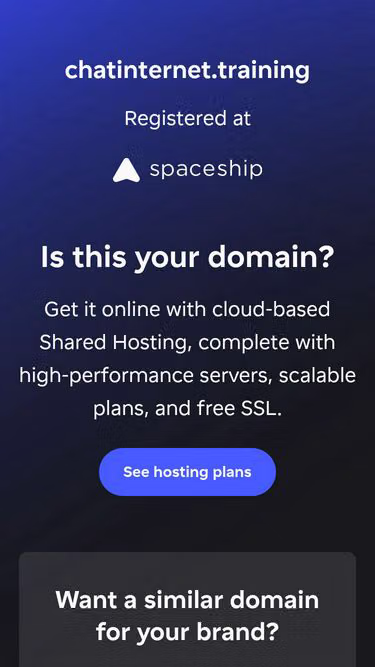 Screenshot of chatinternet.training