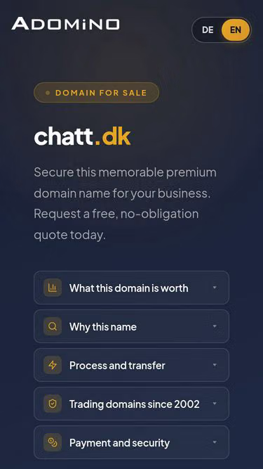 Screenshot of chatt.dk