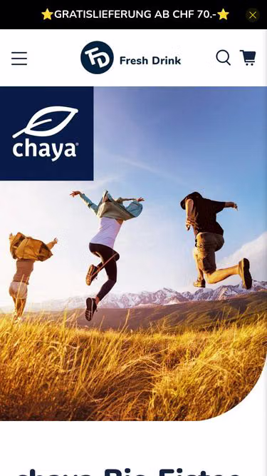 Screenshot of chaya.ch