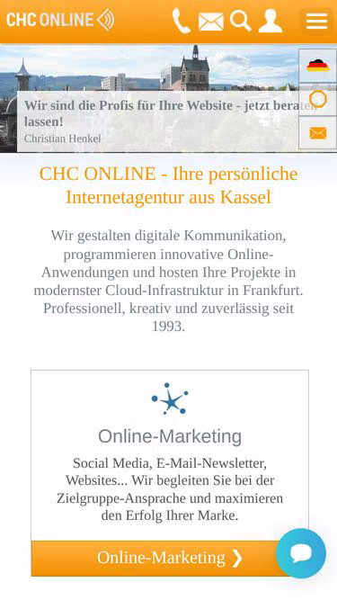 Screenshot of chc.de