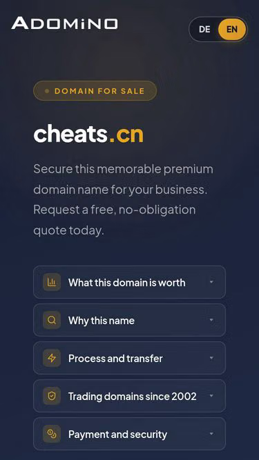 Screenshot of cheats.cn
