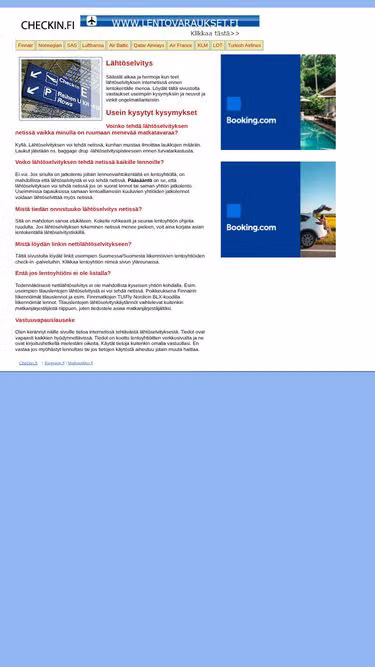 Screenshot of check-in.fi
