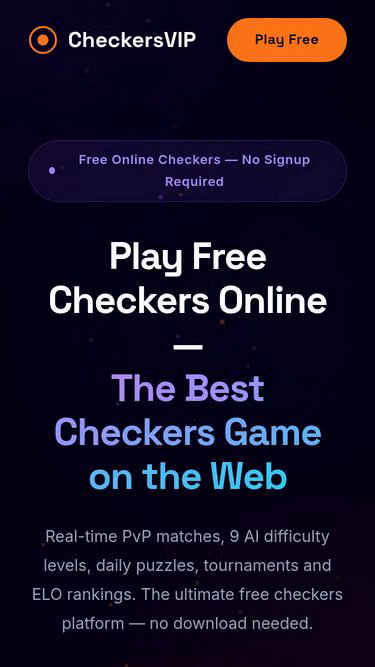 Screenshot of checkers.vip