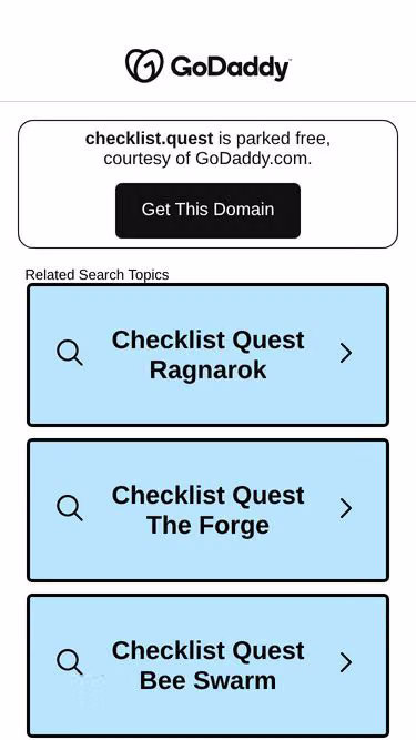 Screenshot of checklist.quest