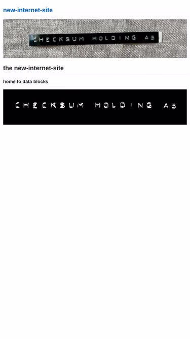 Screenshot of checksum.se