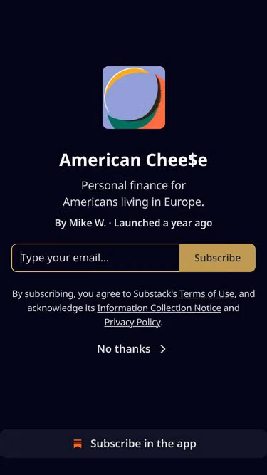 Screenshot of cheese.fyi