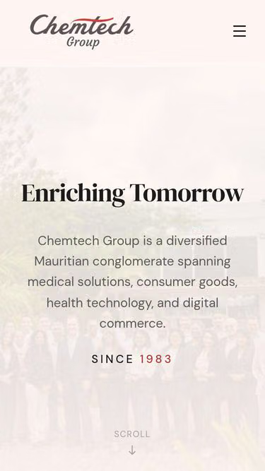 Screenshot of chemtech.mu