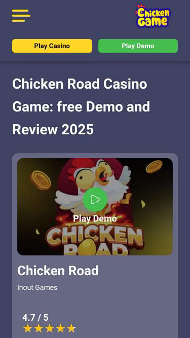 Screenshot of chicken-road.co.uk
