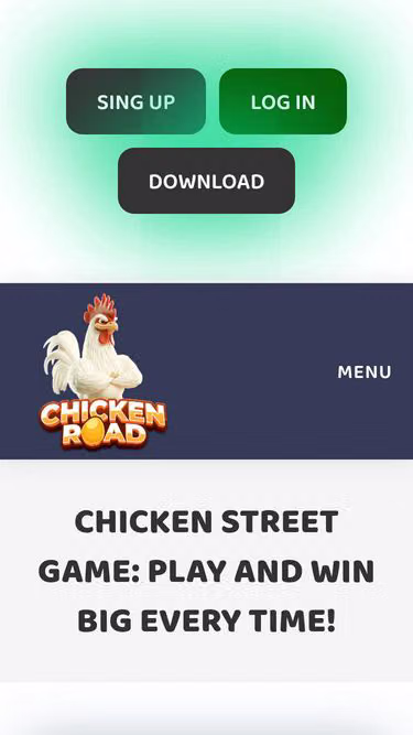 Screenshot of chicken-road.name