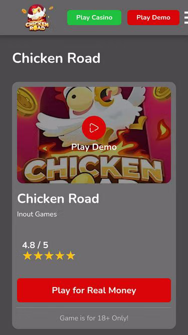Screenshot of chicken-road.org.uk