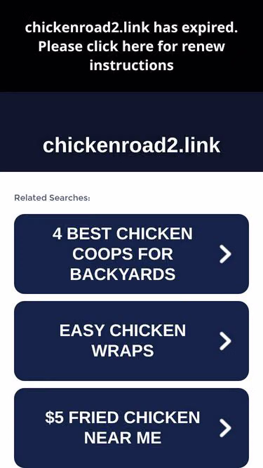 Screenshot of chickenroad2.link