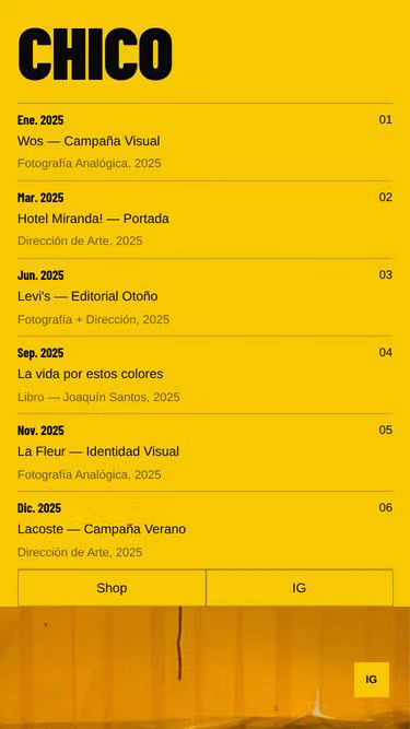 Screenshot of chico.com.ar