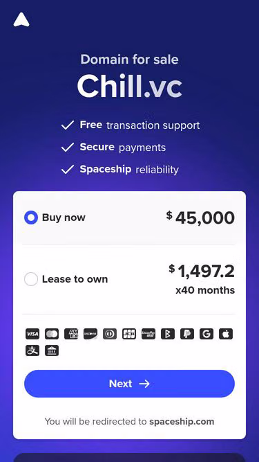 Screenshot of chill.vc