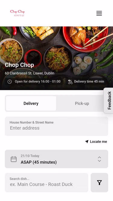Screenshot of chopchop.ie