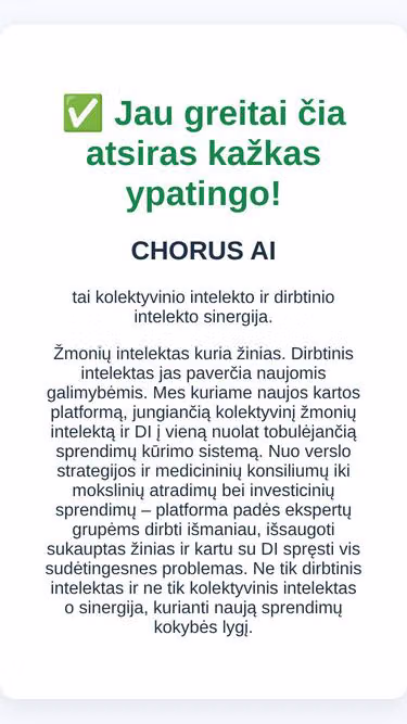 Screenshot of chorus.lt