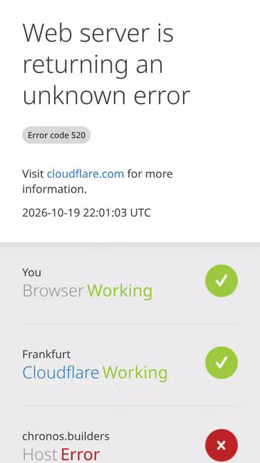 Screenshot of chronos.builders