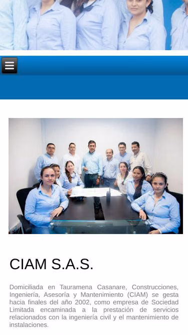 Screenshot of ciam.com.co