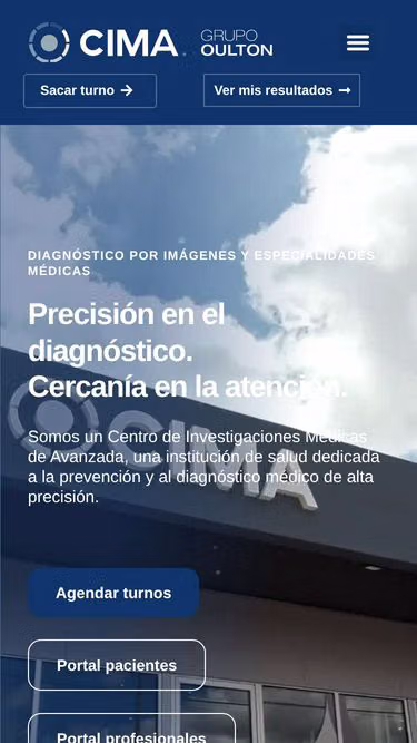 Screenshot of cima.ar