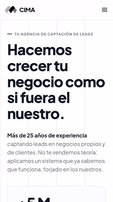 Screenshot of cima.marketing