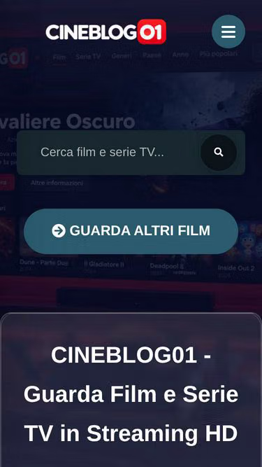 Screenshot of cineblog01.farm