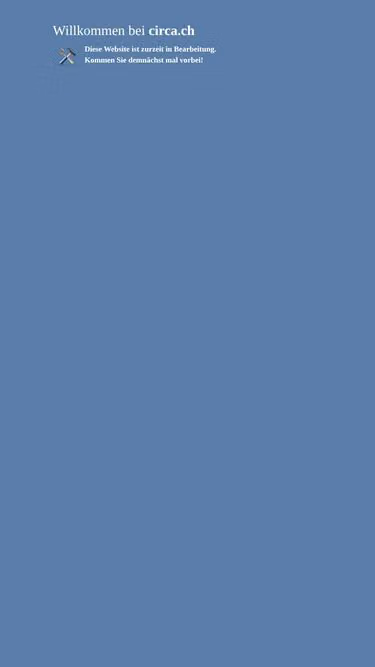 Screenshot of circa.ch
