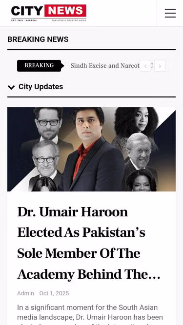 Screenshot of citynews.com.pk