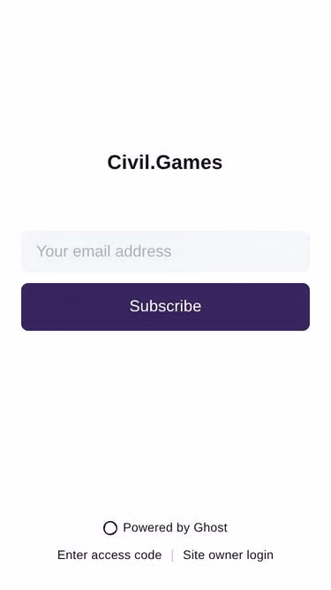 Screenshot of civil.games
