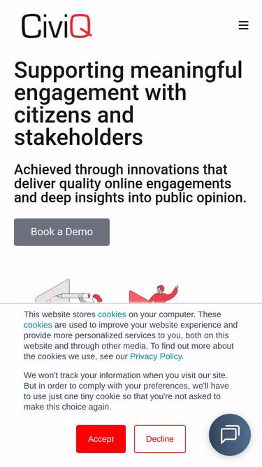 Screenshot of civiq.co