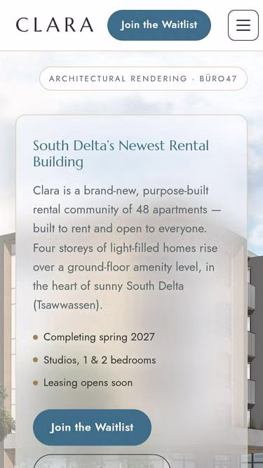Screenshot of clara.rent