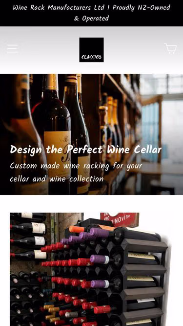Screenshot of classico.co.nz