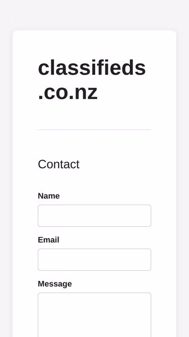 Screenshot of classifieds.co.nz