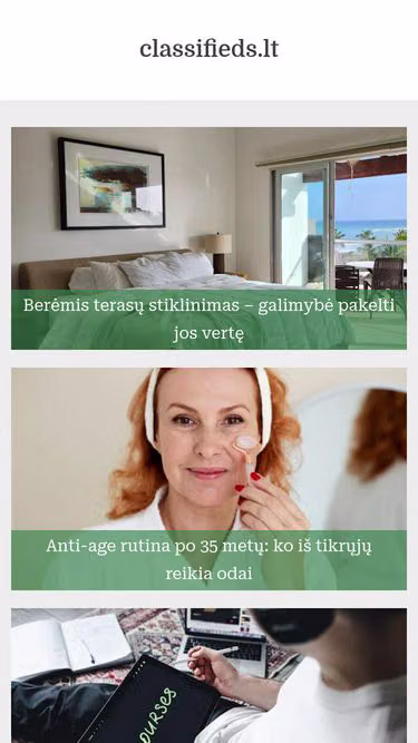 Screenshot of classifieds.lt